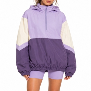 <b>Women</b> Color <b>Windbreaker</b> Zip Pullover Jacket Premium <b>Windbreaker</b> Lightweight Comfort Modern Street Style Casual Outdoor Wear - Product Image 1