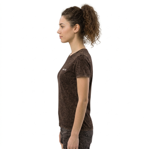 T-shirts ajustés pour femmes de haute qualité, délavés à l'acide, dégradés, à manches courtes, style streetwear - Product Image 3