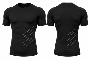 Professional <b>Gym</b> <b>Compression</b> T-<b>Shirt</b> Quick Dry Exercise Performance <b>Shirt</b> in Wholesale Price With Custom Logo and Packaging - Product Image 5