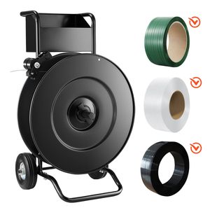 Carrello per Reggiatura Resistente per Bobine di Nastro PET/PP/Acciaio, Dispenser per Nastro da 8-16 Pollici, Attrezzato per Applicazioni di Imballaggio - Product Image 1