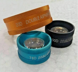 Ensemble de lentilles ophtalmiques vertes 78D 20D 90D double asphériques manuelles en verre optique de haute qualité avec étui rigide certifié CE pour usage chirurgical - Product Image 3