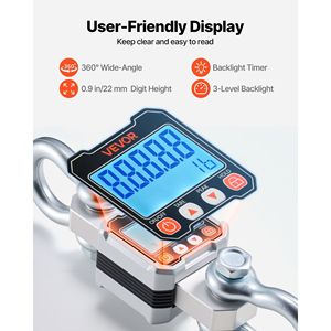 Báscula Digital para Grúa de Alta Resistencia, Capacidad Máxima de 6600 Lbs/3000 kg, Báscula Industrial Colgante con Carcasa de Aluminio Fundido y Pantalla LCD - Product Image 6