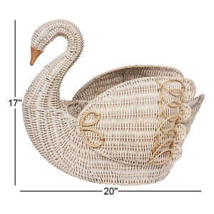 ตะกร้าหวายสานของตกแต่งบ้าน - Product Image 4