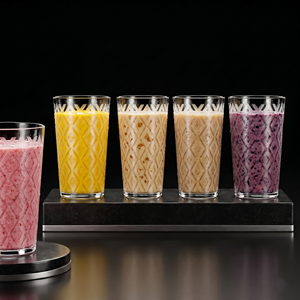 300ml Crystal Clear Plastic Drinking Glass BPA-Free PET Tumbler for Cold Beverages Juice and Soft Drinks - Product Image 1