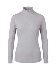 Women's Equestrian Show Shirt <b>Base</b> <b>Layer</b> Long <b>Sleeve</b> Half Zip Horse Riding Competition Top - Product Image 1