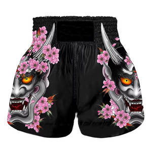 Pantalones Cortos de Muay Thai de Secado Rápido para Hombre con Logotipo Personalizado, Pantalones Cortos de Lucha MMA Hechos a Medida con Impresión por Sublimación - Product Image 2