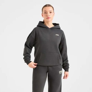 <b>Women's</b> <b>Navy</b> Blue Hooded Sweatshirt With Front Pocket With Custom Logo Casual <b>Fleece</b> Pullover Autumn Wear - Product Image 4