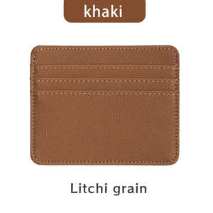 Elegante Tarjetero Delgado de Cuero PU para Hombre/Mujer, con Logotipo Personalizado, para Tarjetas de Crédito, Pasaporte y Negocios - Product Image 5