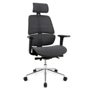 Soporte Lumbar ergonómico, silla de malla giratoria de alta calidad y ajuste de altura para oficina