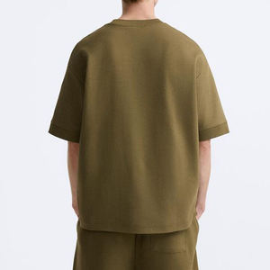 Wholesale Summer Wear New Design Men Casual <b>Twin</b> <b>Sets</b> Breathable 100% Cotton Short Sleeve T-Shirt & Shorts Contrast Color <b>Set</b> - Product Image 3