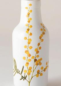 Encantador Florero de Cerámica con Estampado de Margaritas, Forma de Globo Redonda, Acabado Liso y Alegre Acento Floral Amarillo para Decoración del Hogar - Product Image 5