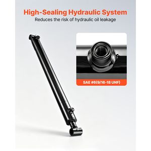 Vérin hydraulique à double effet, alésage 2 po x course 24 po, 3500 PSI, robuste, avec tube transversal soudé - Product Image 6