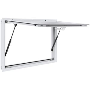 Finestra per Concessioni in Lega di Alluminio 36"x24" per Food Truck con Tenda, Gancio di Traino e Supporto a 85 Gradi per Negozi di Alimentari - Product Image 1