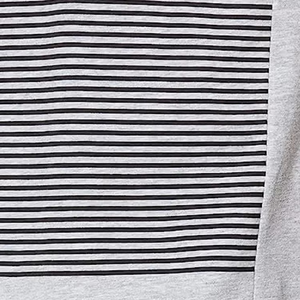 เสื้อกล้ามลายทางสำหรับผู้ชาย คอกลม แขนกุด ผ้าถัก ลายสีเทา ดำ ขาว - Product Image 6