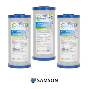 Système de préfiltration pour toute la maison avec filtre à charbon en bloc, cartouche à insertion rapide, débit élevé, haute efficacité - Product Image 1