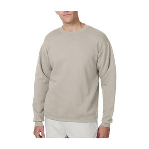 Sweat-shirt classique à col rond pour homme, intérieur en polaire chaud, style streetwear minimaliste, directement de l'usine - Product Image 1