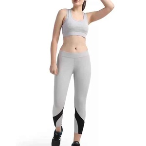 Ensemble de yoga 2 pièces pour femme, en jersey simple de coton, coupe ajustée, couleur unie, avec logo personnalisé, pour la gym et l'entraînement - Product Image 6
