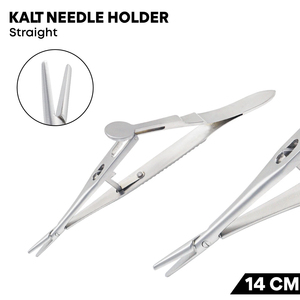 Kalt Needle <b>Holder</b> 14cm Straight Ophthalmic Surgical Instrument German Stainless Steel Micro Needle <b>Holder</b> - Product Image 2