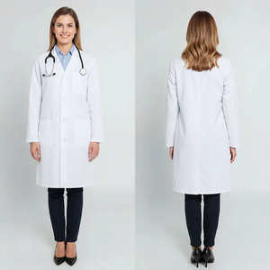 Blouse de laboratoire blanche OEM 2026 en gros, personnalisée pour médecins, infirmières, laboratoires, uniformes d'hôpital, chimistes et pharmaciens - Product Image 2