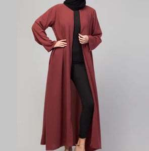 Demanding Muslim Women's <b>Flared</b> Floor Length Long Sleeve Lightweight Breathable Modest Abaya Four-Way Stretch Quick Dry - Product Image 1