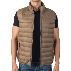 Chaleco Deportivo para Hombre, Chaqueta sin Mangas, Relleno de Poliéster, Cierre de un Botón, Nylon, Impermeable, Transpirable, con Parches de Lona, Estilo Casual - Product Image 2