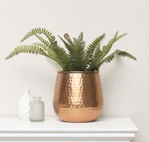 <b>Gold</b> Plated Metal Planters Set Modern Wire <b>Frame</b> Flower Pots Indoor Decorative Plant Containers Glam Style - Product Image 5