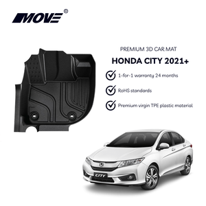 พรมปูพื้นรถยนต์ OEM สำหรับ Honda City ปี 2021+ ผลิตจากวัสดุ TPE ทนทานทุกสภาพอากาศ ไม่ลื่น ไม่มีกลิ่น ผลิตตามแบบเฉพาะ  ผู้ผลิตจากโรงงาน - Product Image 1