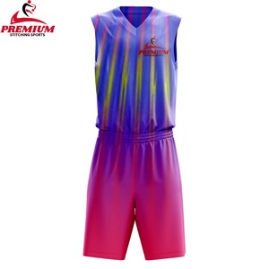 ชุดบาสเก็ตบอลคุณภาพส่งออก บริการ OEM ระบายเหงื่อ ป้องกันแบคทีเรีย ป้องกันรังสียูวี แบบไม่มีแขน พิมพ์ลาย สำหรับผู้ใหญ่ - Product Image 4
