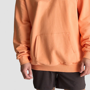 เสื้อฮู้ดดี้ผู้ชายผ้าเทอร์รี่โพลีเอสเตอร์/คอตตอน ทรงปกติ คุณภาพสูง สไตล์สตรีทแวร์ ผ้าฟลีซหนานุ่ม ไหล่ตก แต่งลายปักวินเทจ มีกระเป๋า - Product Image 6