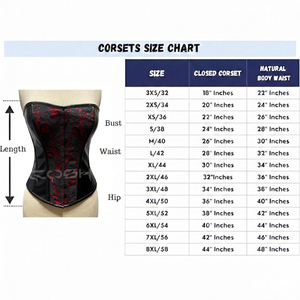 Corset bustier à baleines en acier, élégant et idéal pour les soirées, avec fermeture éclair - Product Image 6