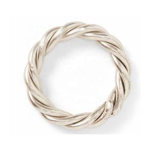 Servilleteros ondulados en tono dorado, soporte de tela de Metal para servilletas de mesa para cenas, fiestas, vacaciones, uso diario y decoración de eventos - Product Image 5