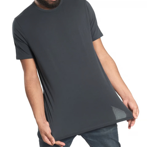 T-shirt col rond bio pour homme en jersey de coton, t-shirts homme à manches courtes, t-shirt col rond été - Product Image 2