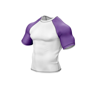 เสื้อคอมเพรสชั่นแขนสั้นสำหรับ MMA BJJ แบบไม่ใช้ยูนิฟอร์ม  ผ้าทนทาน ยืดได้ 4 ทิศทาง เหมาะสำหรับการต่อสู้ - Product Image 1