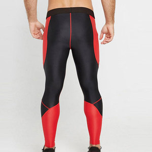 Leggings pour hommes de qualité supérieure, à séchage rapide, respirants, en spandex/polyester, avec taille élastique pour l'entraînement et les exercices - Product Image 5