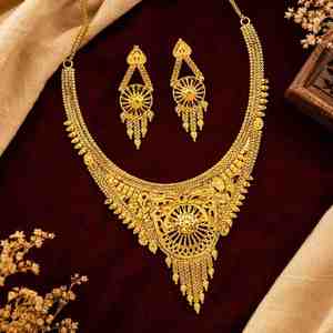 Collares Cortos Chapados en Oro de 14K, 18K y 24K al por Mayor, Conjunto de Collares de Diseño Tradicional, Joyería de Moda de Latón Chapado en Oro - Product Image 2