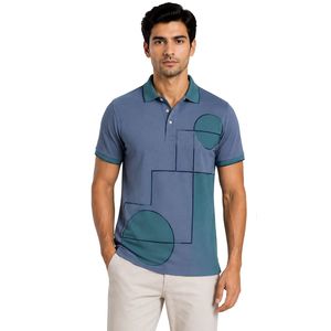 Camiseta Polo Personalizada para Hombre en Azul Acero y Verde Azulado, Manga Corta, Informal, para Golf, OEM, Marca Privada, Transpirable, Uniforme, Venta al Por Mayor - Product Image 1