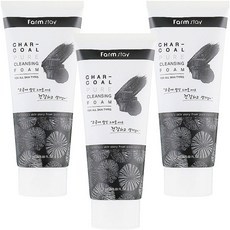 Farmstay Pure Charcoal Cleansing Foam 3pz 180ml Detergente Viso Scontato - Product Image 1