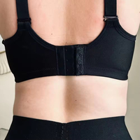 Sujetador Deportivo para Mujer, Tallas Grandes, para Gimnasio, Fitness, Yoga, Transpirable, Reversible, con Soporte Alto, Push-Up, Tirantes Ajustables, Cierre Frontal