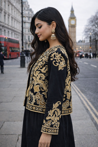 Veste d'hiver pour femme avec motif Suzani brodé à la main, tissu blanc, cadeau pour demoiselle d'honneur ou vêtements pour femme, vente en gros OEM ODM - Product Image 3