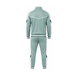 Men Full Zip Sports Tracksuit Custom Training Running Gym Jacket <b>Pants</b> Set OEM ODM Wholesale Sportswear Supplier Bulk Activewear - Product Image 2