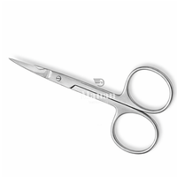 Ciseaux à cuticules professionnels en acier inoxydable de haute qualité, tranchants, droits, pour droitiers, outil de manucure et pédicure pour peaux mortes