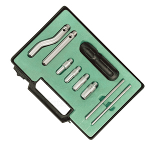 Kit de 9 Elevadores Dentales Burgess Wolf Tooth con Cabezas Circulares de Acero Inoxidable y Caja de Plástico - Product Image 3