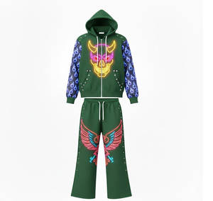 เสื้อฮู้ดดี้ไซเบอร์พังก์นีออนสำหรับผู้ชาย ลายแผงวงจรดิจิทัลที่แขนเสื้อ พิมพ์ลายกราฟิกความละเอียดสูง - Product Image 2