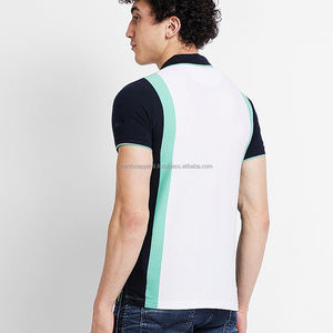Nardon Apparel Camisas de polo de golf informales cómodas con cuello informal para hombre Diseño de rayas 100% algodón de manga larga - Product Image 5