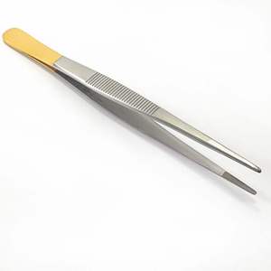 Pince à pansements TC 5,5'' (14 cm) droite en acier inoxydable allemand, manuelle, pour usage médical et chirurgical - Product Image 6