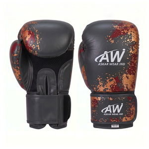 ถุงมือชกมวย Askar Wear Ind ขนาด 12 ออนซ์ หนัง PU ปิดด้วยเวลโคร ระบายอากาศได้ดี แบบเต็มนิ้ว สำหรับผู้ใหญ่ อุปกรณ์ฝึกซ้อม - Product Image 1