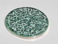 Sous-verres en mosaïque indienne classiques faits à la main, ronds de 10 cm, sous-verres décoratifs pour la décoration de la maison et les cadeaux