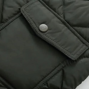 Gilet matelassé sans manches personnalisé pour homme, multi-poches, col en V, fermeture éclair, décontracté, hiver, couleur unie, réversible - Product Image 4