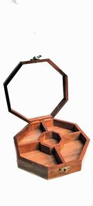 Wooden Eco-Friendly High Quality Polished Finish Food Grade Dishwasher & Oven Safe Spices <b>Box</b> Kitchen Storage <b>Box</b> - Product Image 6