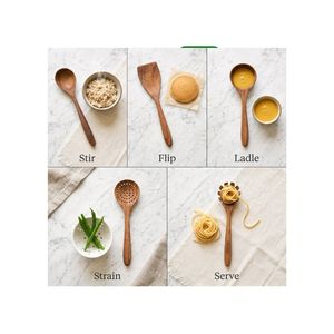 HOT SELLING 99 GD HANDCRAFTED SOLID BEECHWOOD <b>KITCHEN</b> SPOON for MIXING BAKING MEAL PREPARATION ECO-FRIENDLY & DURABLE VIETNAM - Product Image 1
